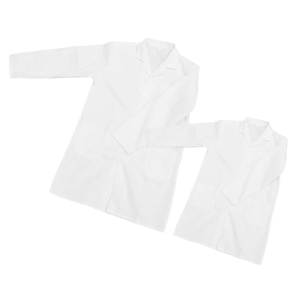 2 Stücke Kinder Labor Bequeme Atmungsaktive Kleinkind Wissenschaftler Kostüm Waschbar Rollenspiel Cosplay Kleidung Größe