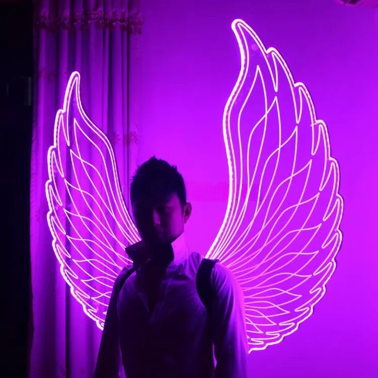 

Bar LED Light Angel Wings Stage Performance Costume Stage Show Fashion Show Props Glowing Hero Brand