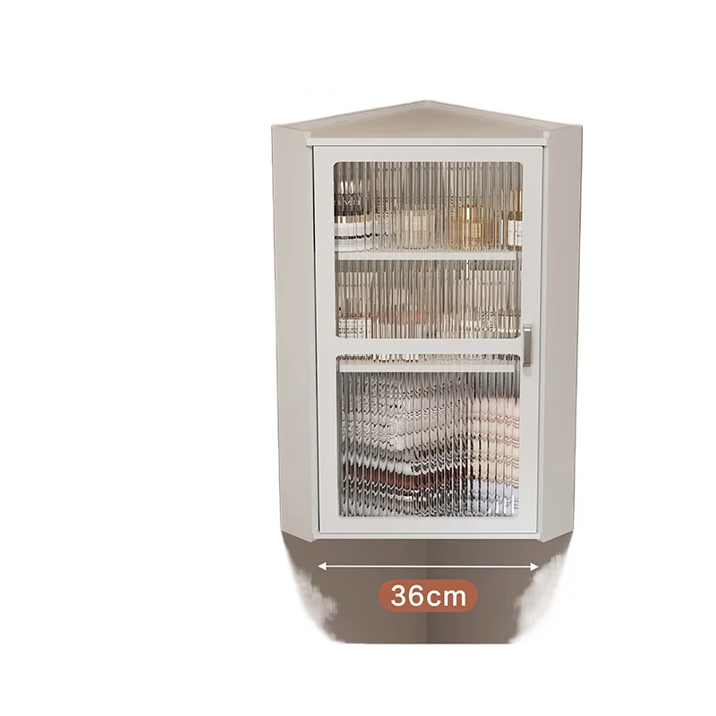 خزانة حائط للحمام منظم تخزين متعدد الطبقات مثبت على الزاوية لمستحضرات التجميل/مستحضرات التجميل رف مثبت على الحائط موفر للمساحة