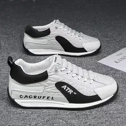 Men's New Casual Thick Soled Sneakers Breathable Shoes Autumn Men Slip on Antiskid Walking Flats Shoes Fashion Vulcanized Shoes