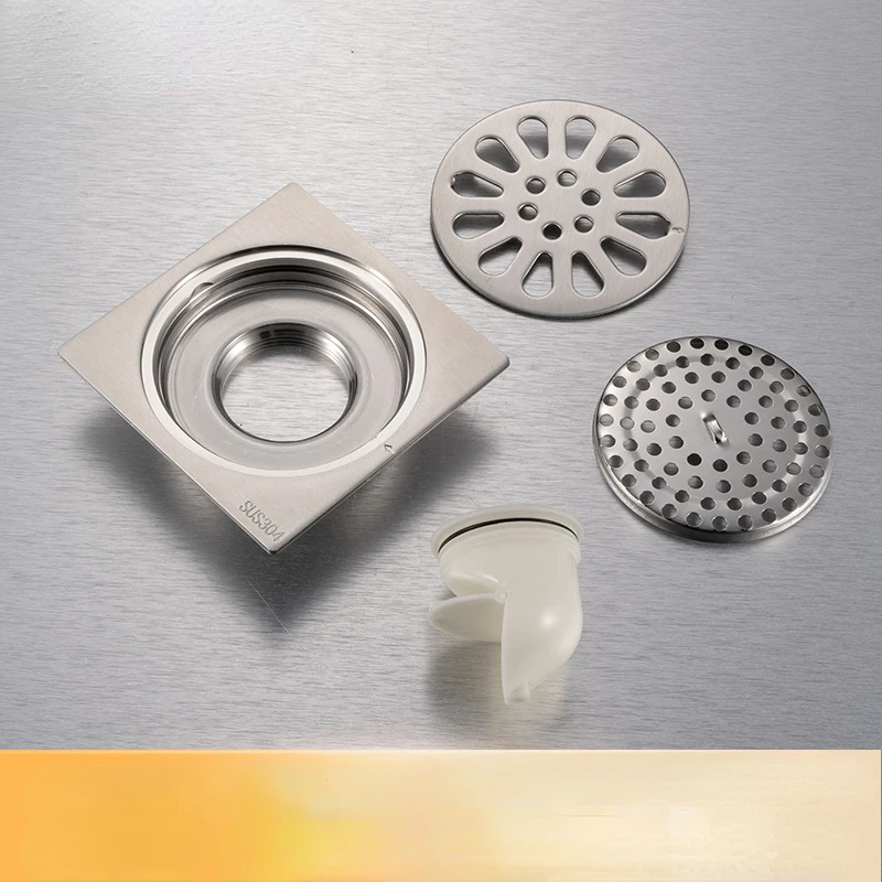 Shower Drain Thick Stainless Steel Floor Drain Ordinary Bathroom Toilet Kitchen Balcony Dedicated To prevent odor