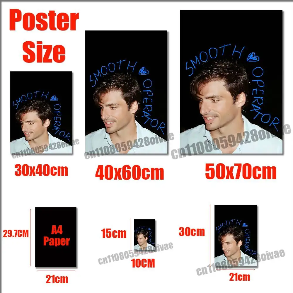 C-Carlos Sainz Smooth Operator Poster Sticker For Bars 40x60cm Self-adhesive Ornament Collectibles Playbill Cover