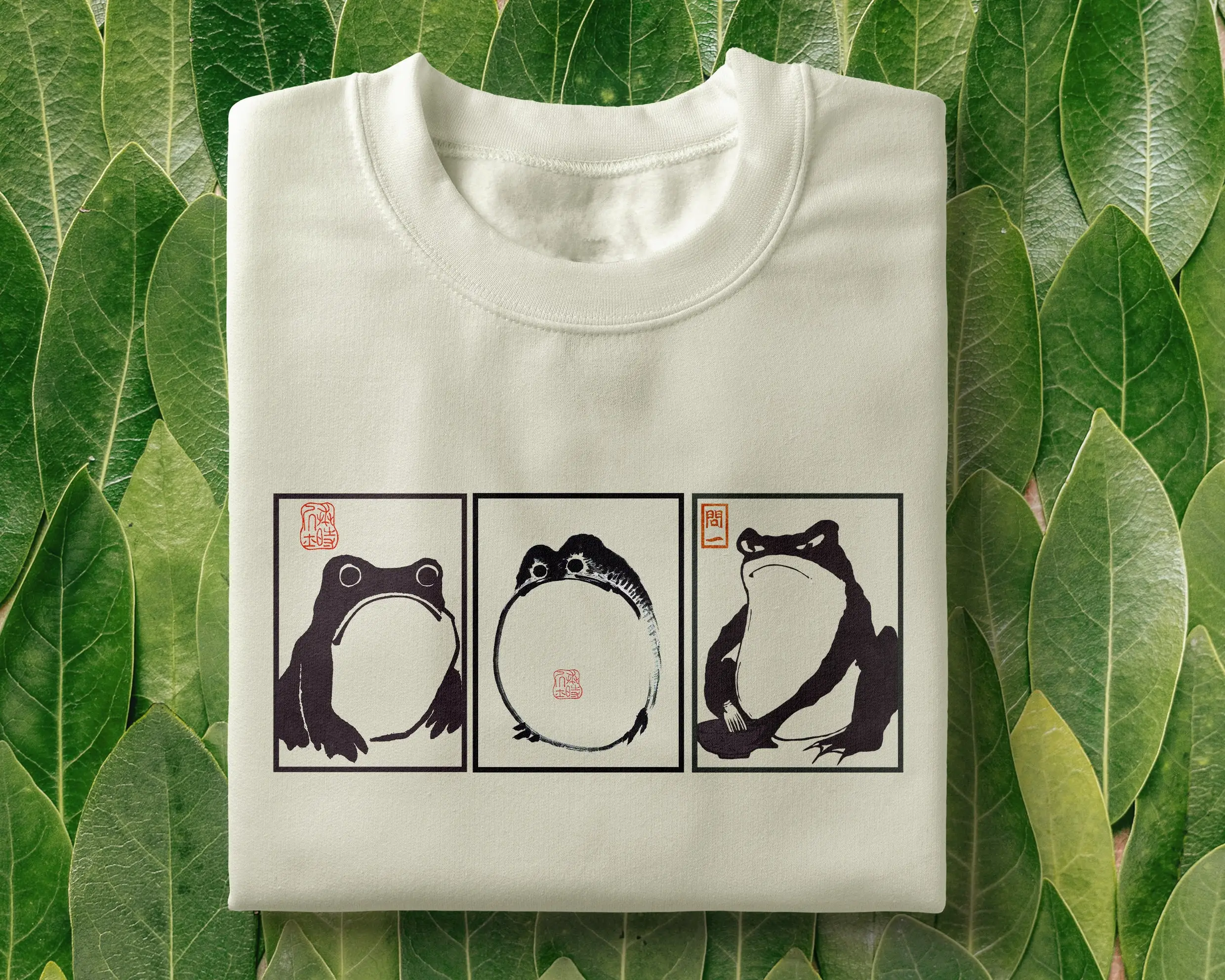 Frog Trio T Shirt Unimpressed Sad Angry Matsumoto Hoji Tee Lover