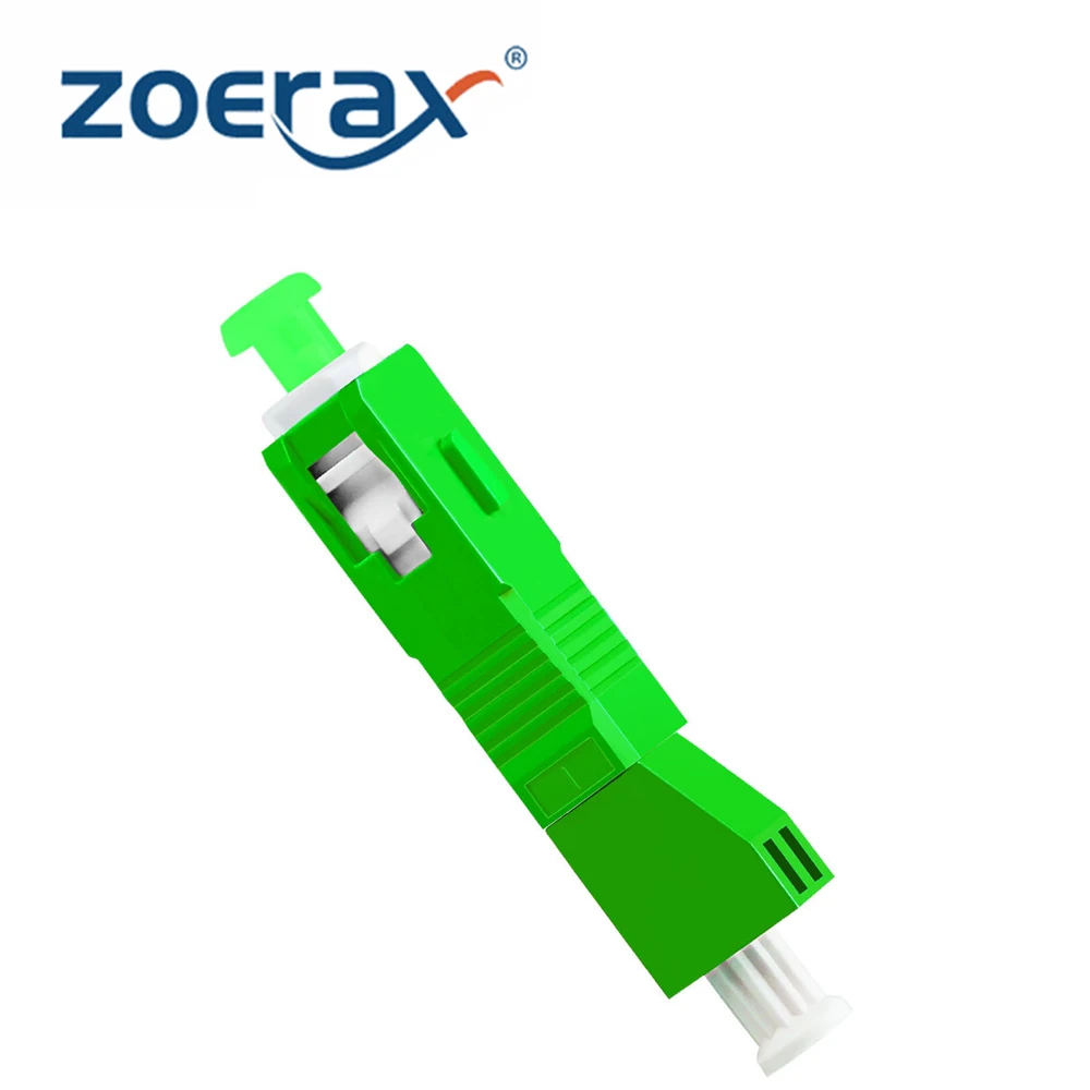 

ZoeRax SC/APC Male to LC/APC Female Simplex Hybrid Optical Fiber Connector Single Mode Adapter for FTTH Coupler