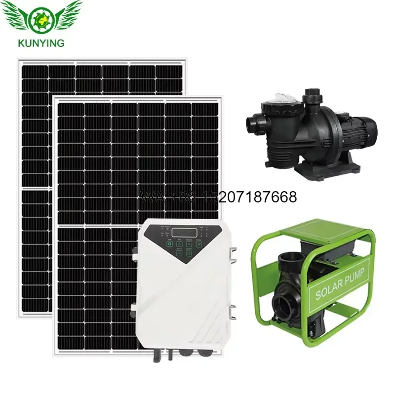 Wmwmnu For 12V 24V 48V 750W Solar Powered Surface Water Pump for Farm Irrigation