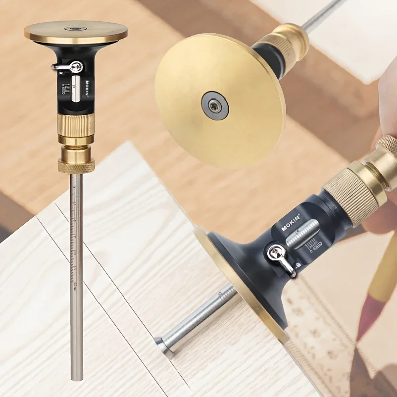 Aluminum Woodworking Wheel Marking Gauge - Precision Dovetail Scriber & Mortise Ruler - Professional Linear Marking Tool