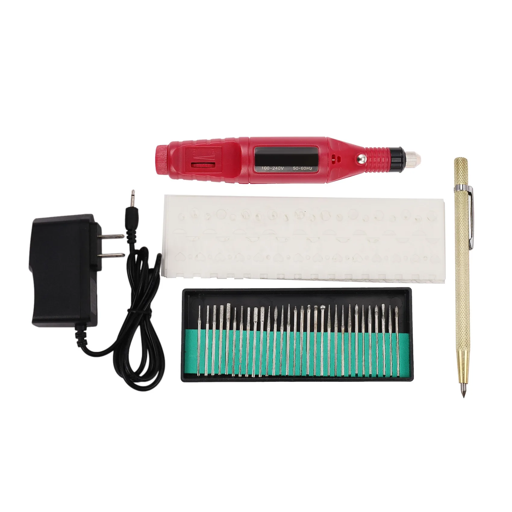 Elektrikli Mini Gravür Kalem Mini Diy Gravür Aracı Kiti Metal Cam Seramik Plastik Ahşap Takı Scriber Etcher 30 Bit