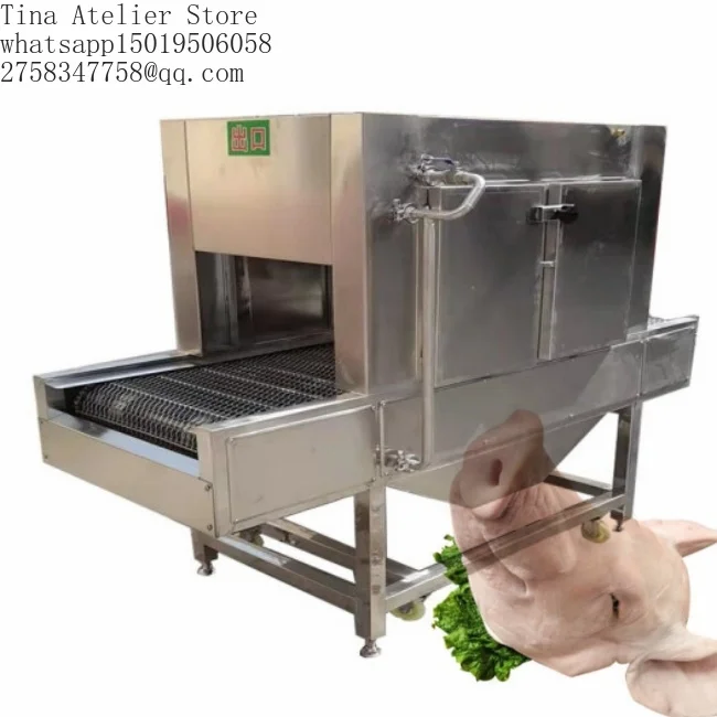 JY Low Price  Quality Cow Hoof Singeing Machine/pork Trotter Hair Burning Machine/chicken Wing