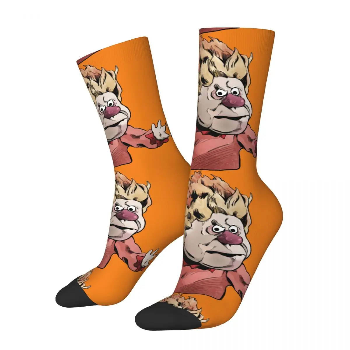 Funny Compression Sock for Men Heat Miser-2 Hip Hop Harajuku The Year without a Santa Claus 1974 TV Seamless Boys Crew Sock