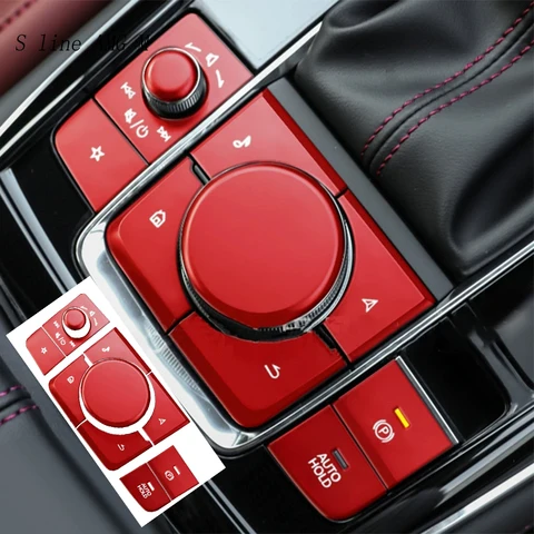 Для Mazda 3 AXELA CX 30 CX 50 2020-2024 автомобильный переключатель передач, электронный стояночный тормоз, мультимедийная кнопка переключения, авто крышка, наклейка, отделка