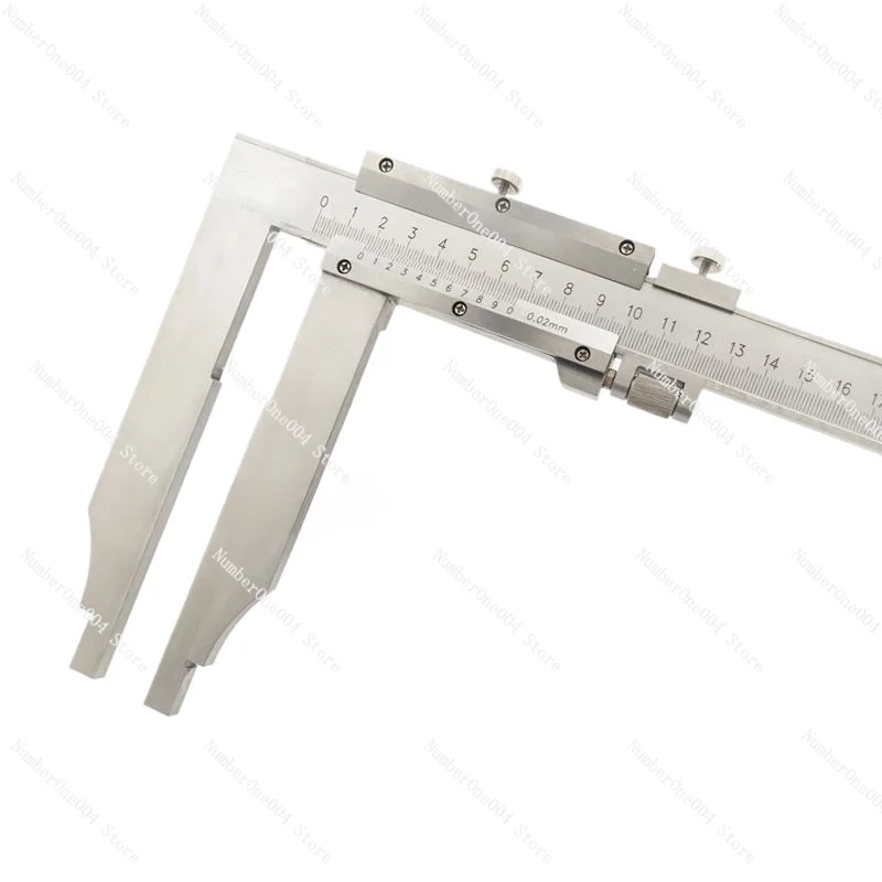 Applicable to Stainless Steel Lengthened Claw Vernier Caliper 0-300/500/600/1000 * Claw 150/200-500 Long Foot Caliper