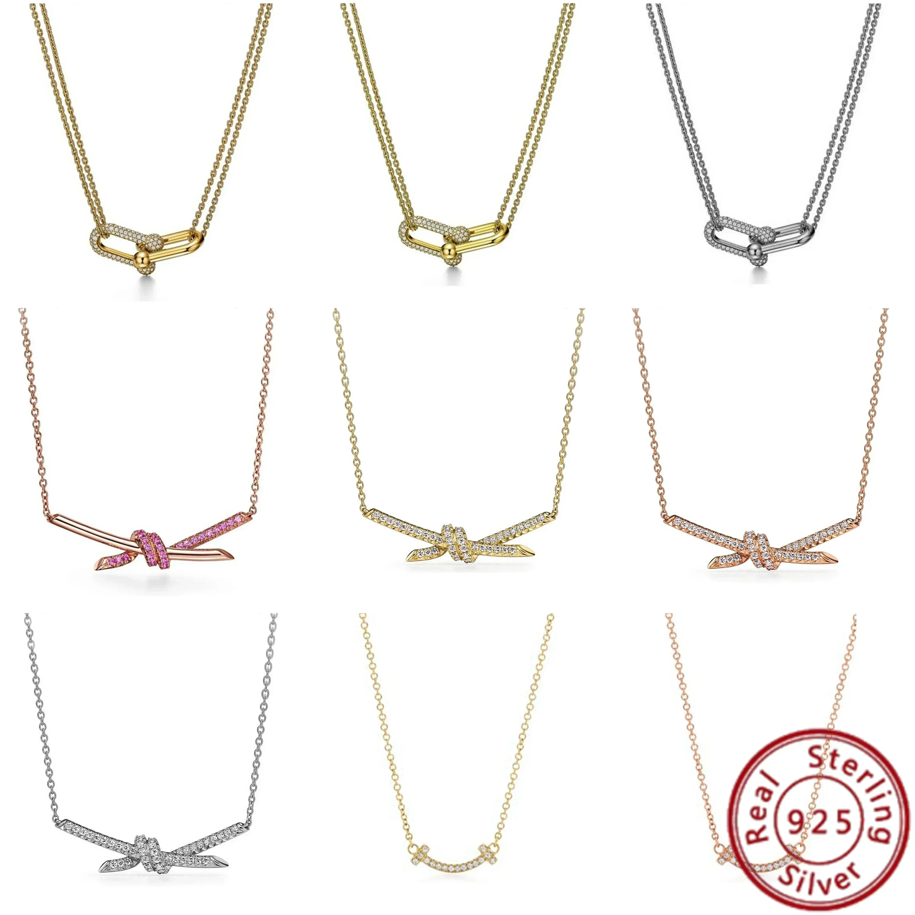 

Новое ожерелье из стерлингового серебра 925 пробы 2025 года, улучшающее темпераментное очарование по прециальному цене, бесплатная доставка