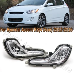 Front Bumper Fog Light Fog Lamp Assembly With Bulb Foglamp For Hyundai Accent 2012 2013 2014 2015 2016 922021R000 922011R010