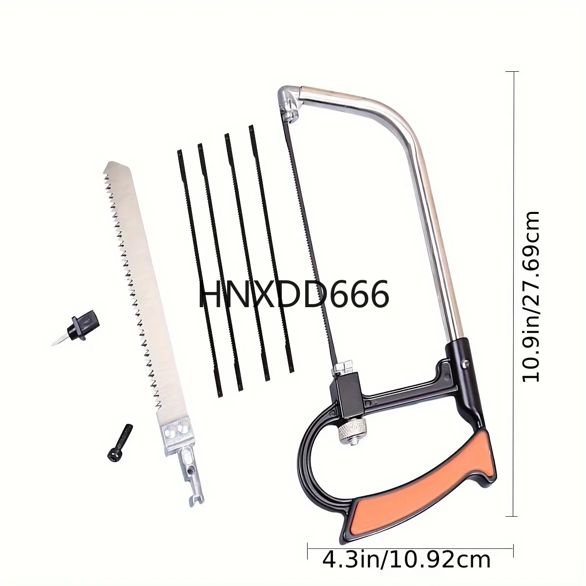 Hacksaw Set, 12 inch Steel Saw with Replaceable Saw Blades and Metal Miter, 3pcs Handsaws (Hacksaw Frame, Mini Hacksaw) for Wood