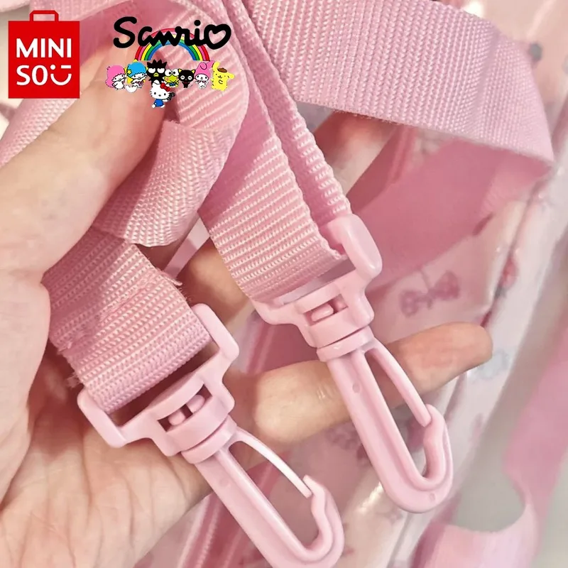 MINISO Hello Kitty nuevo bolso de viaje portátil de moda marca de lujo bolso de viaje para mujer bolso de viaje lindo de dibujos animados de gran