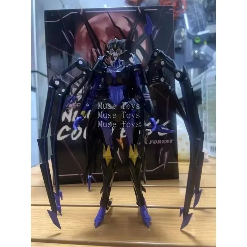 In Stock 3rd Party Transformation Robot Toy Night Countess Tfp Blackarachnia Voyager Scale Action Figures Collection Toy Gifts