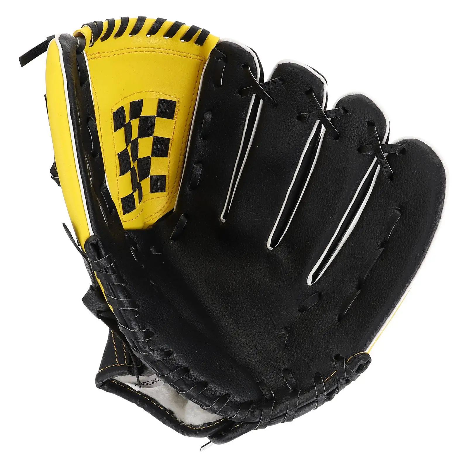 

1Pcs Sturdy Baseball Glove PU Material Tear Resistant Non Deformable Softball Glove Ideal for Practice Games Youth Adult Yellow
