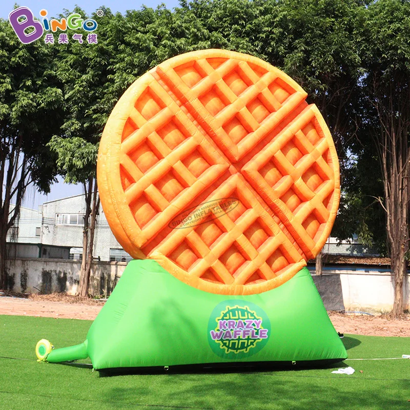 Giant 5 Meters High Inflatable Waffle Model Balloon For Dessert Food Shop Advertising Decoration - BG-M0253