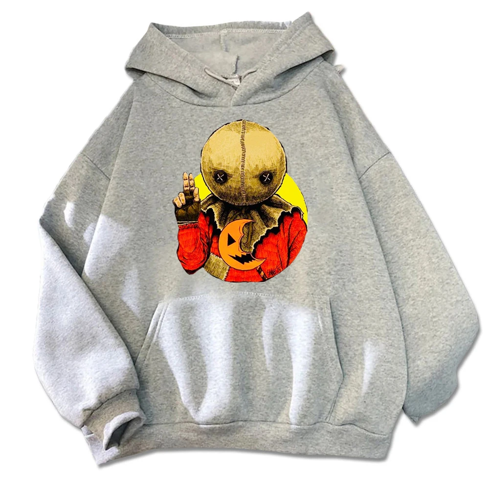 Spooky Halloween Hoodie -  with Twisted Clown Face & Festive Design Hoodies Unisex Autumn Streetwear Tops Funny Hoodie