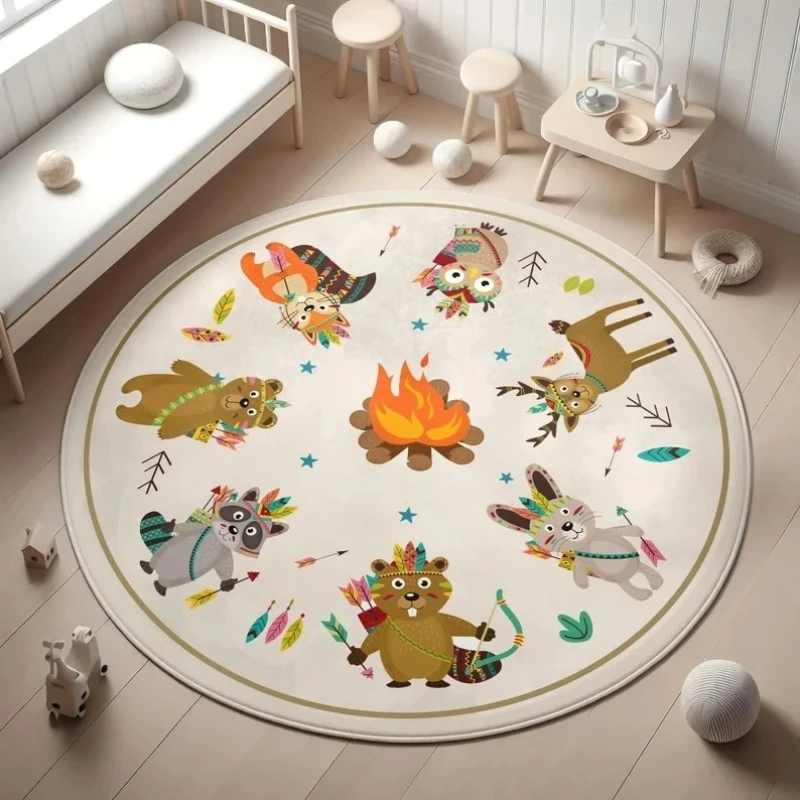 Kids Outdoor Zoo - Cartoon Zoo - Animal World Round