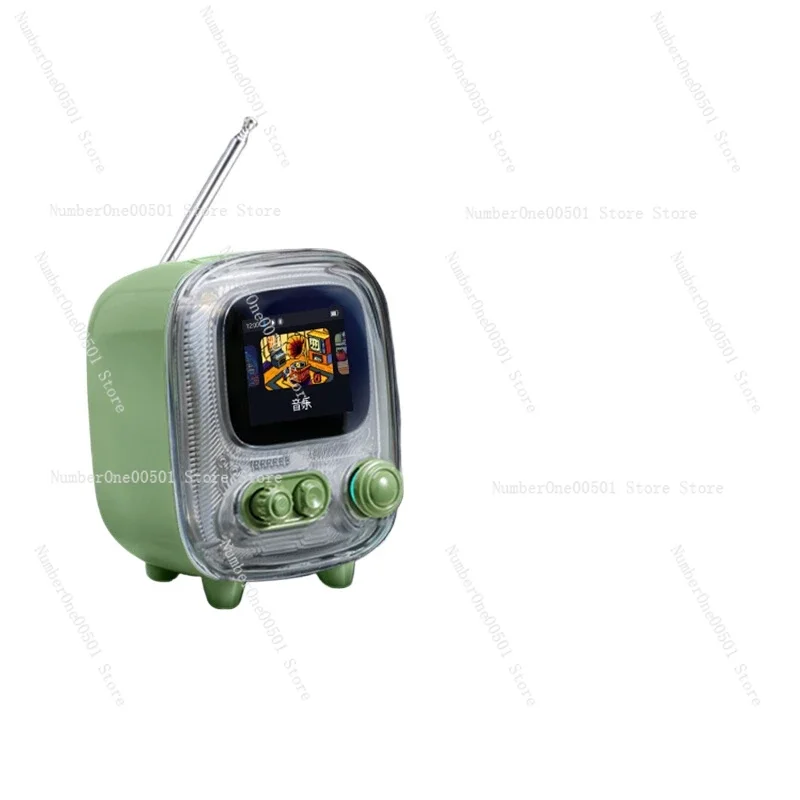 

Retro desktop speaker small TV radio lyrics high sound quality small bluetooth audio gift