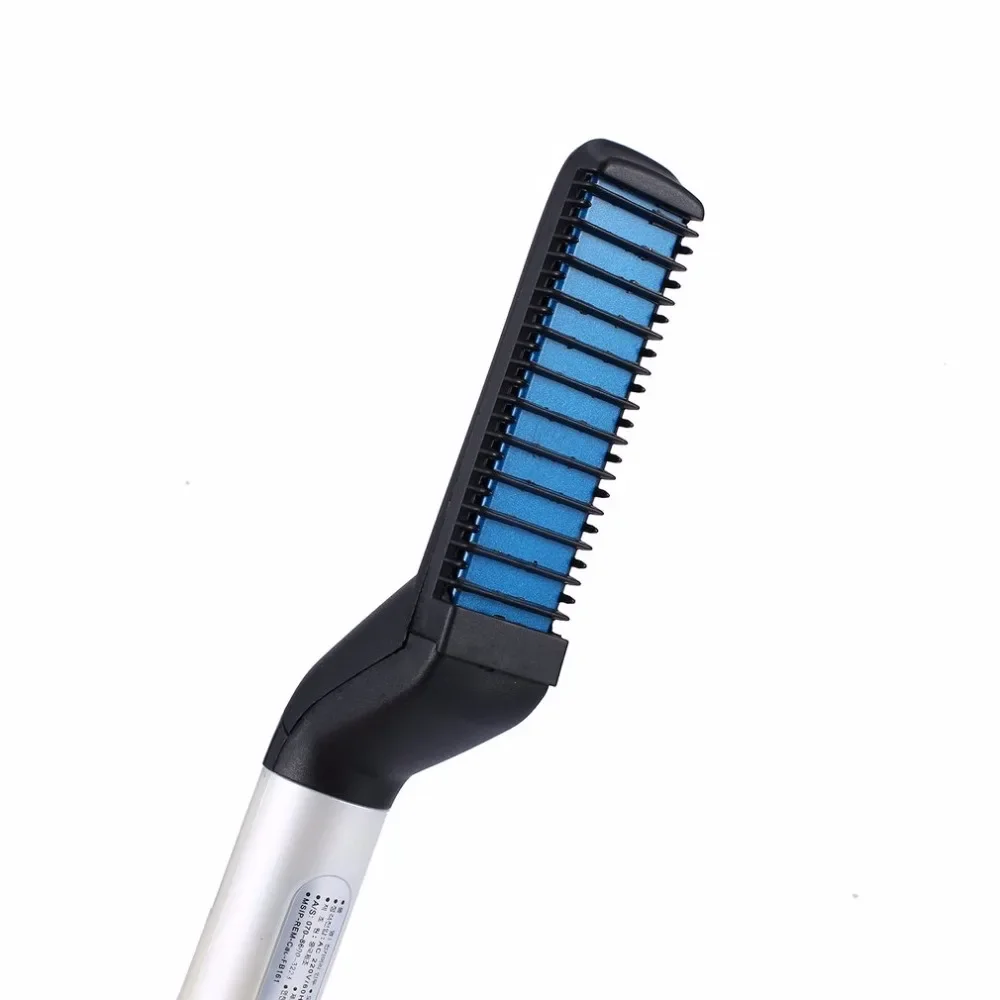 Multifunctional Hair Comb for Men - Beard Straightener Curler Styling Tool