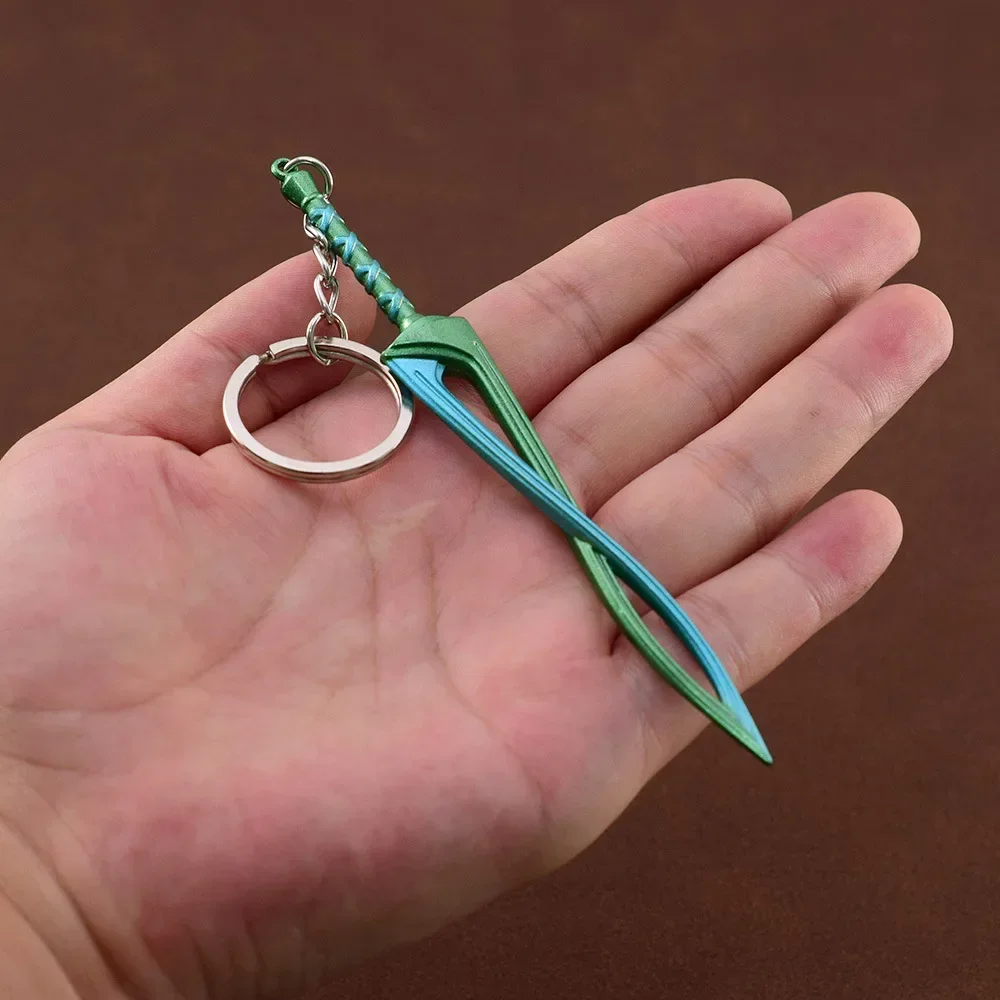 12cm The Hyrule Fantasy Keychain Link Weapon Fierce Deity Sword Game Metal Sword Weapon Model Collection Christmas Gifts Toy Kid