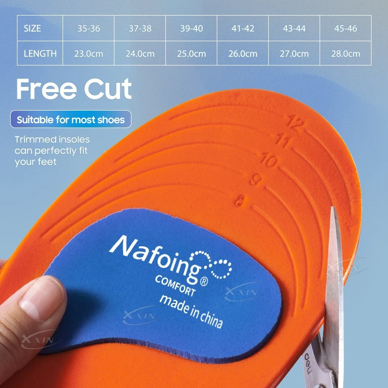 【Xxin】 Arch Support Insole Cushion Pads  EVA Orthopedic Insoles  Flat Feet Sport Shoe Pad Size35-46