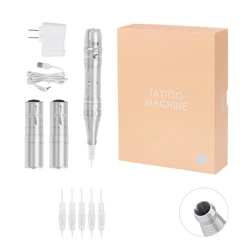 Máquina inalámbrica para tatuaje de cejas, dispositivo de maquillaje permanente PMU con tornillo, pluma/agujas, Cartrdige