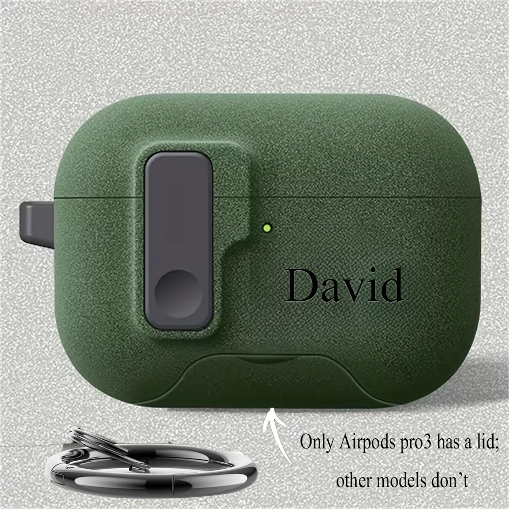 Personalized Customizable Name For AirPods Pro 1/2/3/4 Pro/Pro2/Pro3 AirPods Case DIY UV Print Name Protective CoverAnti-Lost view 2