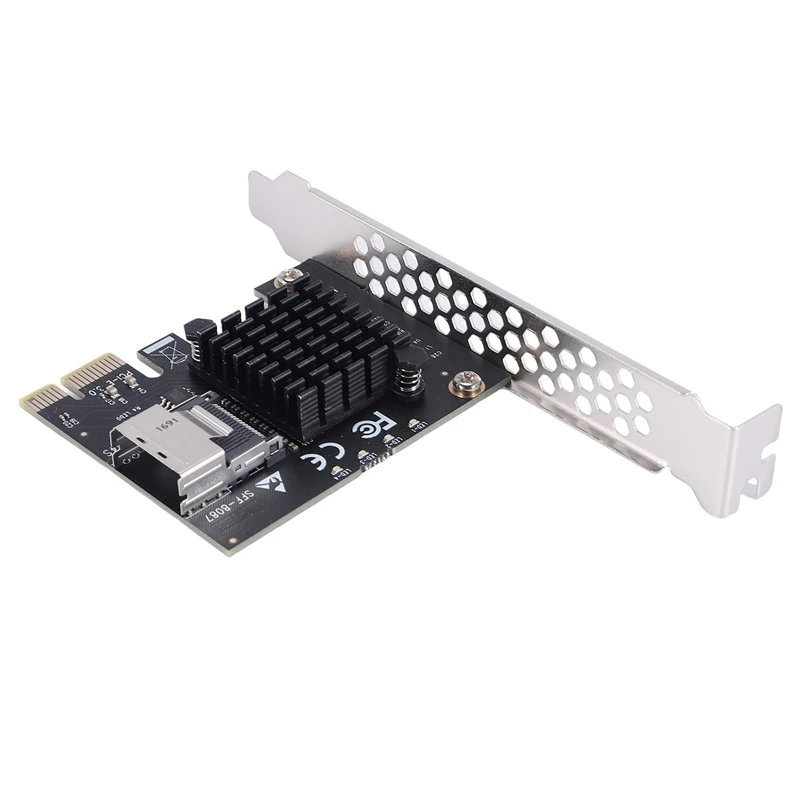 

PCIE Riser Card PCIE 1X To Mini SAS SFF-8087 SATA3.0 6Gbps Adapter Card Hard Drive Expansion Card For Chia Mining