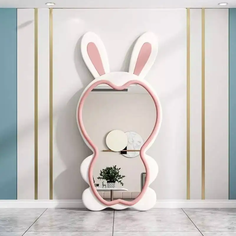 Camera da letto Specchi bianchi Corpo intero Principessa Unico Moderno Lusso Grandi specchi da pavimento Decor Oversize Miroir Sur Pied Mobili per la casa