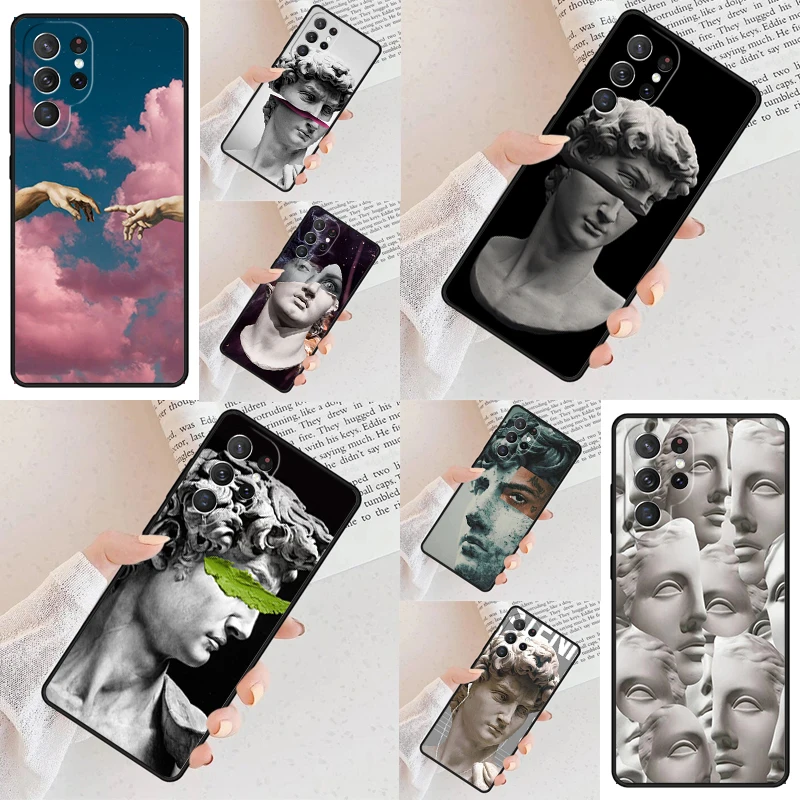 Art Aesthetic David Eyes Cell Phone Case for Samsung Galaxy S26 Ultra S25 S24 S23 S22 S21 S20 Note10 Cover