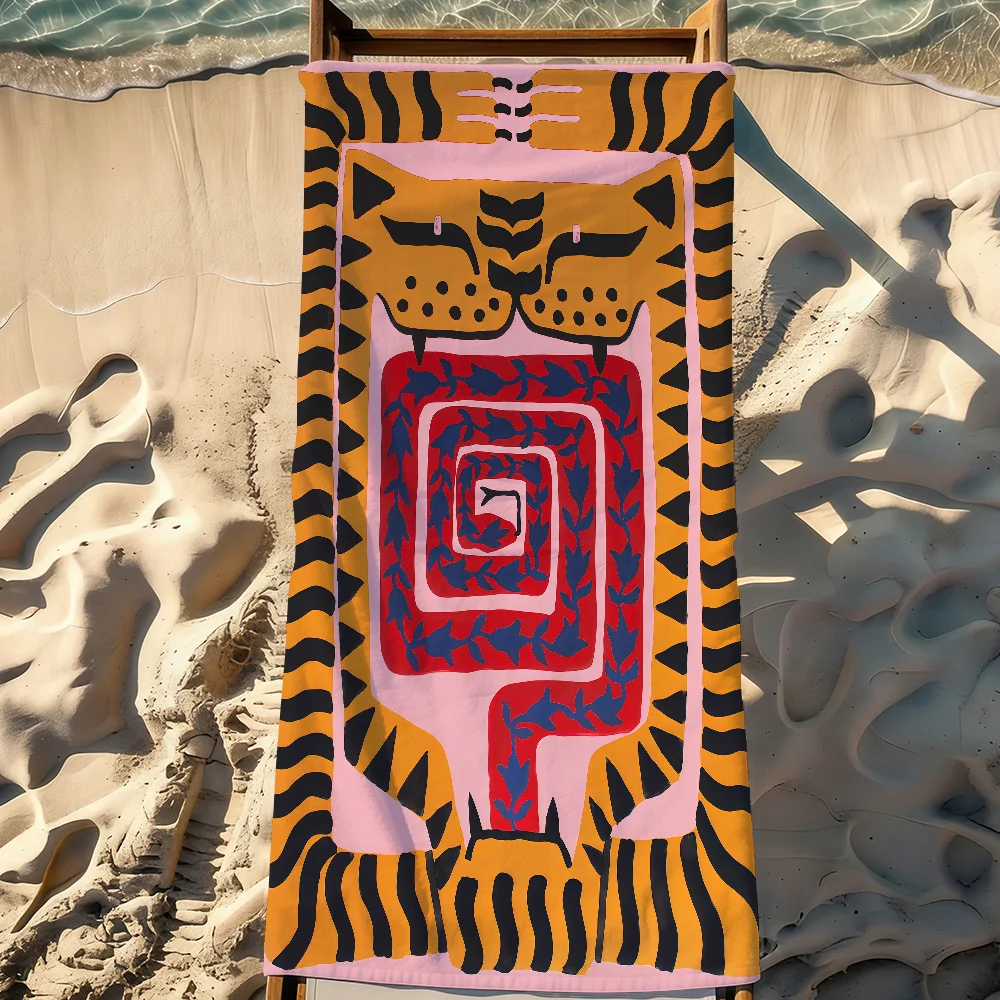 Art Colorful J-Joao I-IncertiS Towel Sports Quick Dry Travel Camping Gear Sandproof Soft Light Large Beach Towel