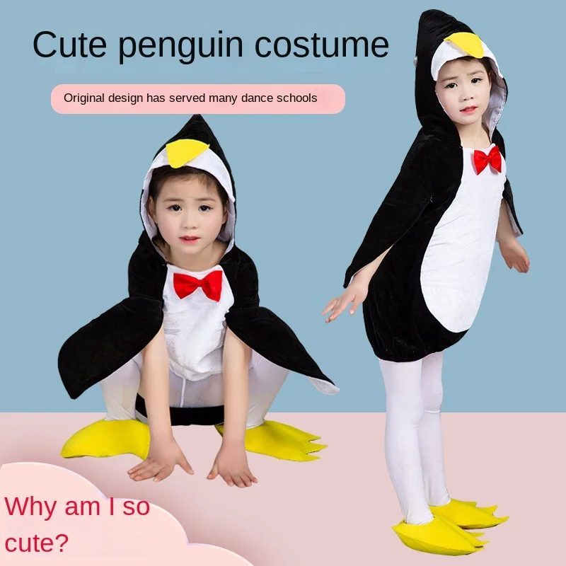 Kinder Kleiner Pinguin Tier Tanzkleid Kinder Kindergarten Jungen und Mädchen Cartoon Rollenspiel Performance Kostüm