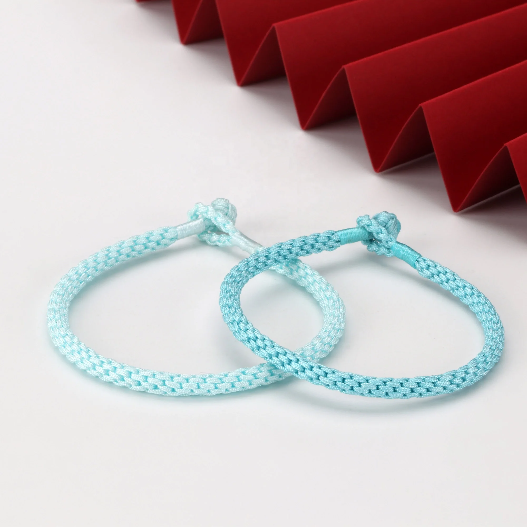 SKY A8 4mm Solid Color Braided Bracelet Custom Handmade Wholesale Red Cord Friendship Jewelry Bangle - view 4