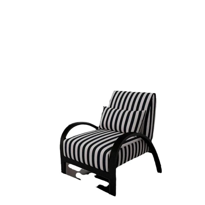 

Nordic simple small apartment light luxury living room bedroom sofa chair wabi sabi leisure single hotel