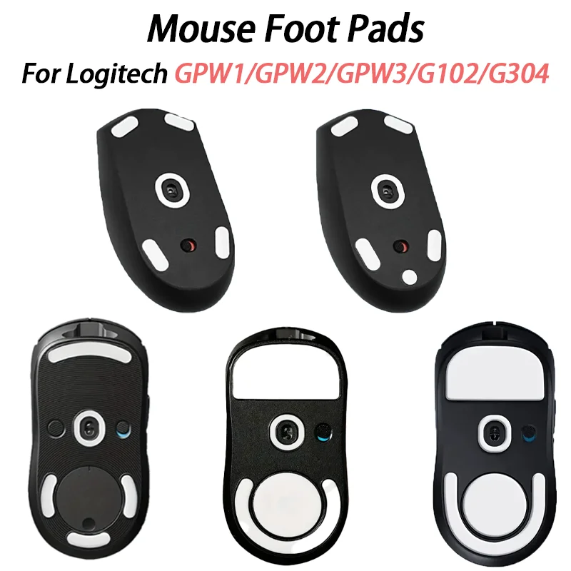 Mouse Feet Pads Sticker for logitech GPW1 GPW2 G304 G305 Mouse White Rounded Curved Edges Mice Feet