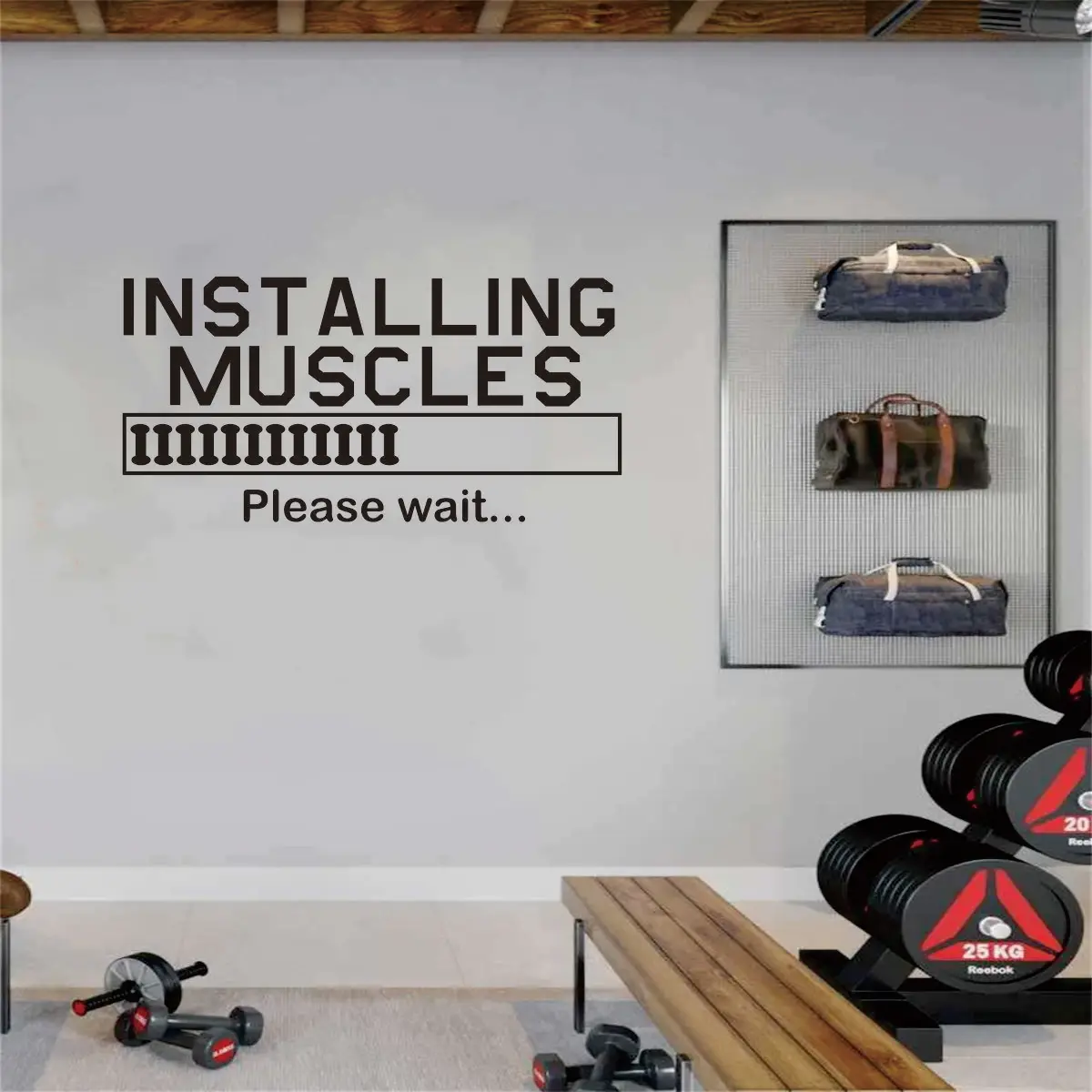 Motivational Gym DIY Wall Sticker Wall Art for Fitness Enthusiasts Vinyl Wallpaper Artistic Decals Sports Room Decor  JZY189