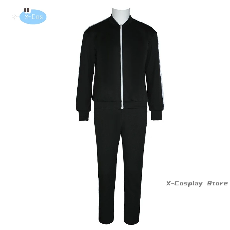 애니메이션 OSHI NO KO 시즌 2 코스프레 의상, 할로윈 의상, 블랙 스포츠 세트 코스튬, 성인 남성 여성 세트