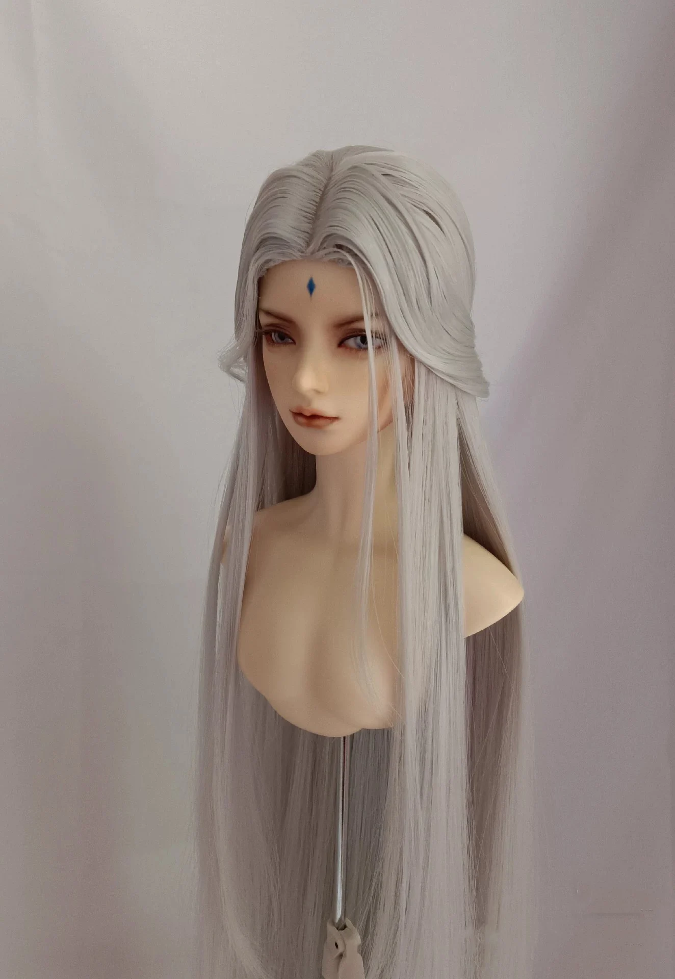 1/4 1/3 Scale BJD Doll Ancient Costume Wigs Hanfu Vintage Long Hair Samurai Wig For MSD SD13 Girl SSDF Uncle Accessories A1837
