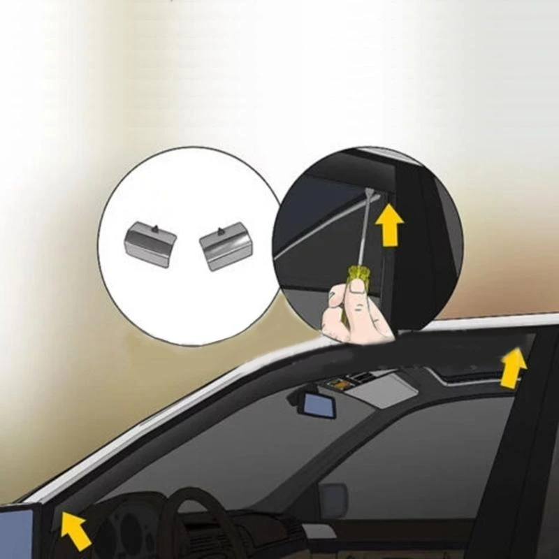 

Universal Car Wind Rain Deflector Channel Clips Car Wind Deflector Clips Durable