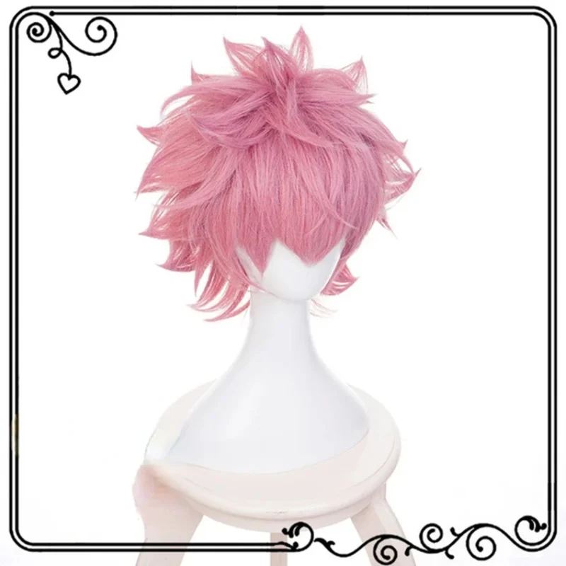 2025 جديد أنيمي بطلي الأكاديمية اشيدو مينا شعر مستعار تأثيري الخنصر أغطية الرأس الوردي الشعر القصير الاصطناعية تجهيزات حفلة الهالوين ❤ ❤   $zz