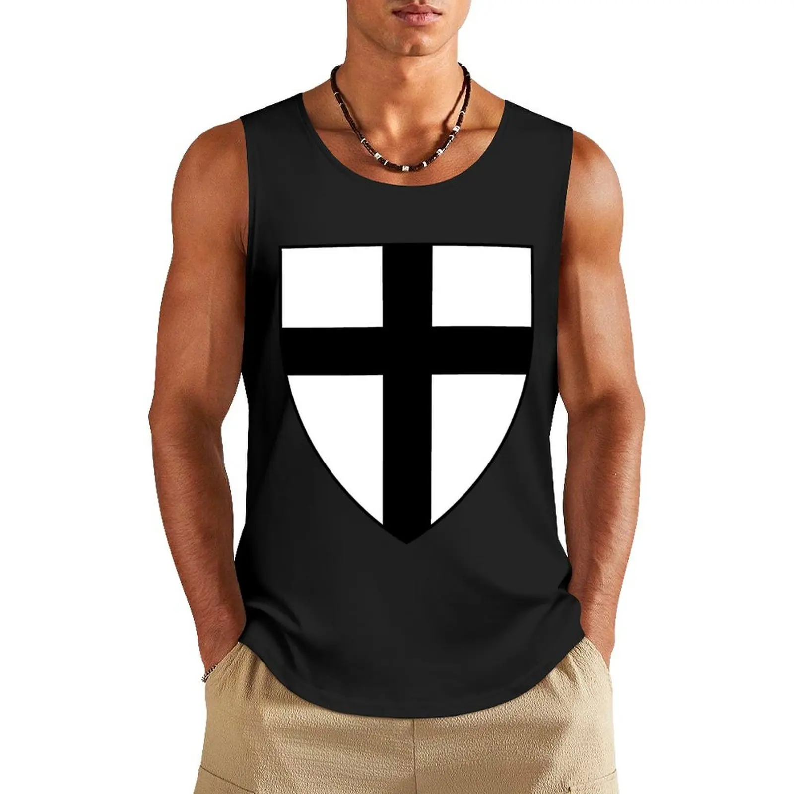 Teutonic Order Coat of Arms Tank Top T-shirt sports gym t-shirts