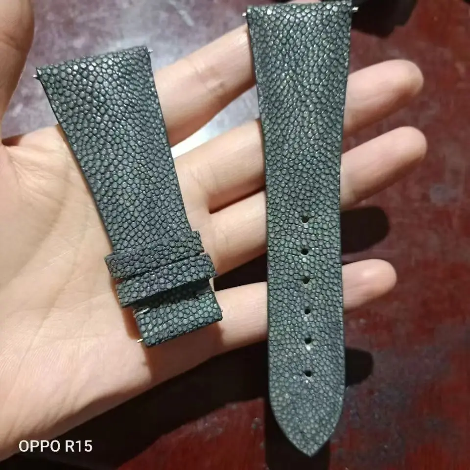 

2025 Pearl fish leather straps, genuine leather watch straps, unisex and customized, various sizes