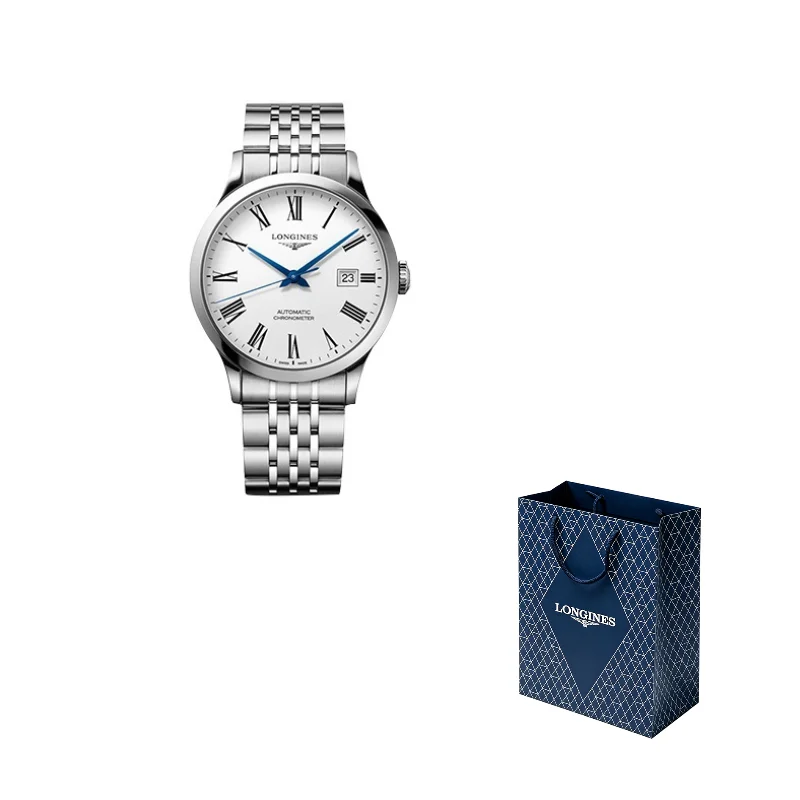 LONGINES Pioneer Collection Automatic Mechanical Movement Men's Watches Watch 40mm White Dial L2.821.4.11.6