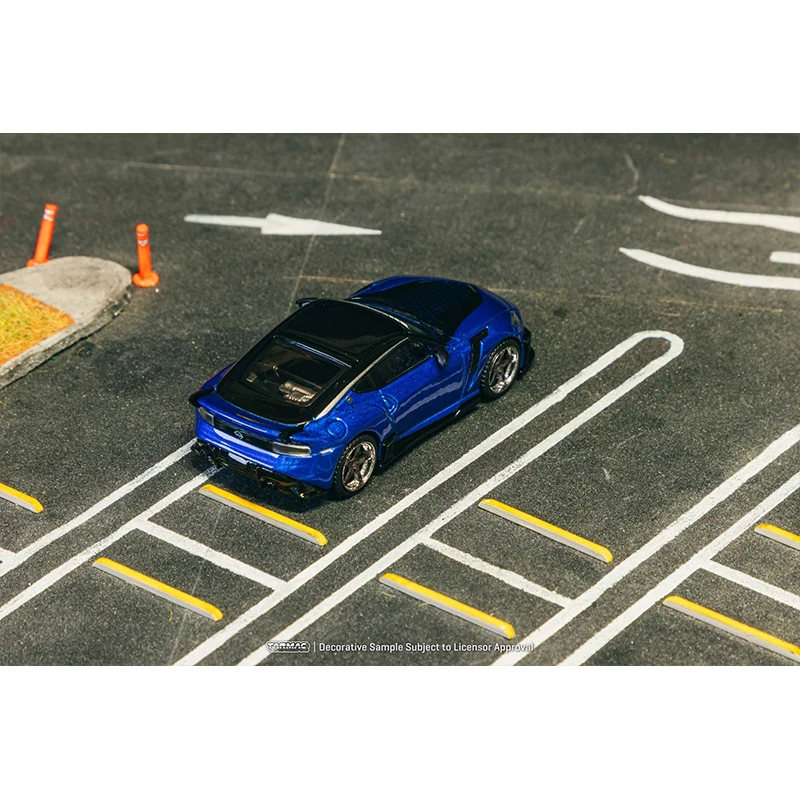 TW 1:64 نيسان الحجاب FFZ400 Fairlady Z الأزرق دييكاست نموذج سيارة مجموعة اللعب Tarmac Works