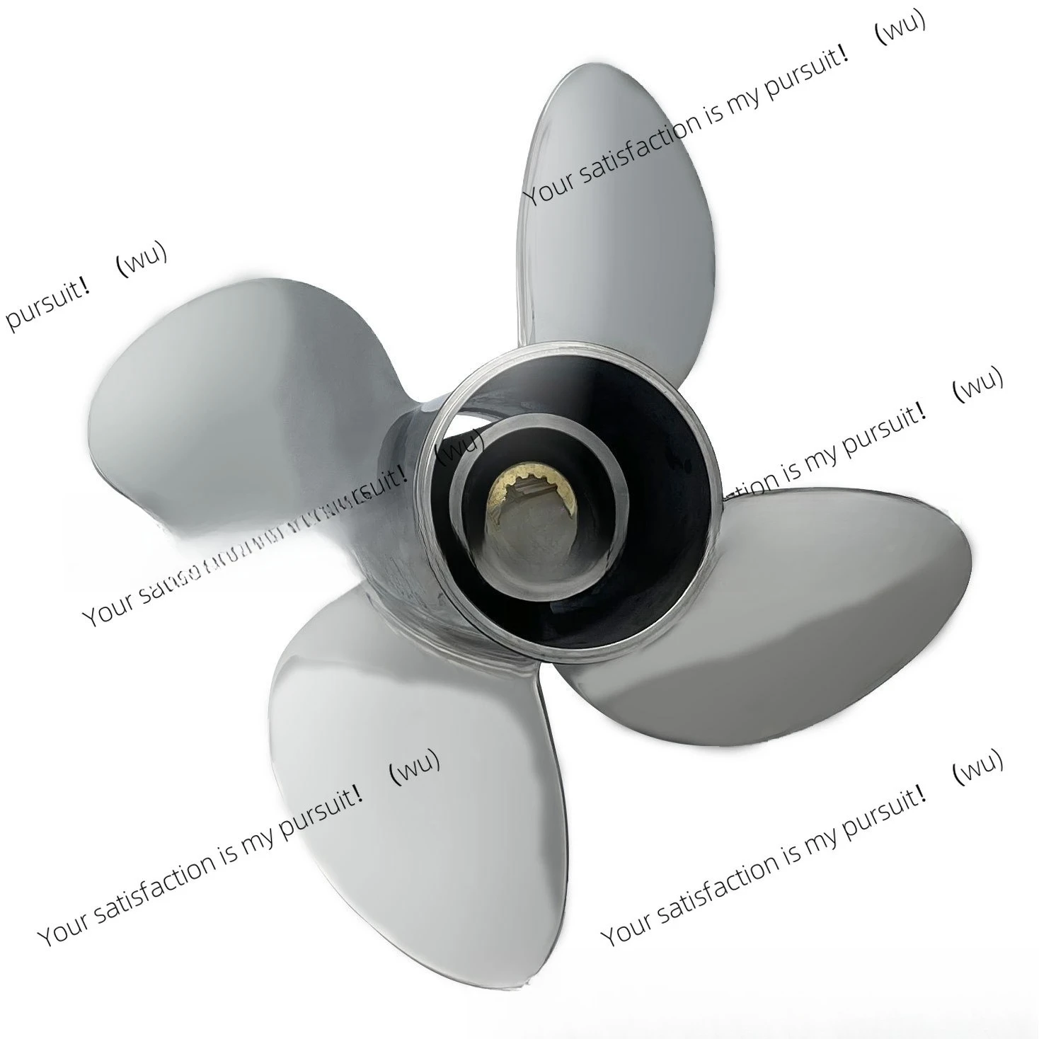4-Blade stainless steel marine propeller for Yamaha/Suzuki outboard 60-140HP