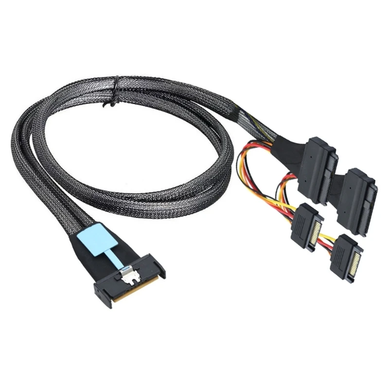 

Easy Installation 50cm 8i 74P To Double SFF 8639+15P Data Cable With Power For PC Servers Connection