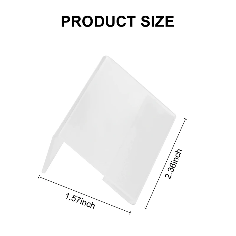 30Pcs Sign Display Holder Price Name Card Tag Mini Sign Label Counter Top Stand Case 6Cm X 4Cm